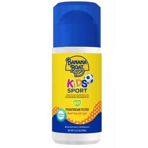 Banana Boat Kids Sunscreen Roll On SPF 60+ 2.5 fl oz UVA/UVB Water Resistant b1